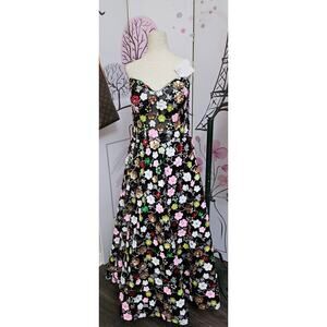 #13 NWT: GARDEN IN BLOOM Couture Lee #3701 Floral Sequin Strapless Gown SZ 14